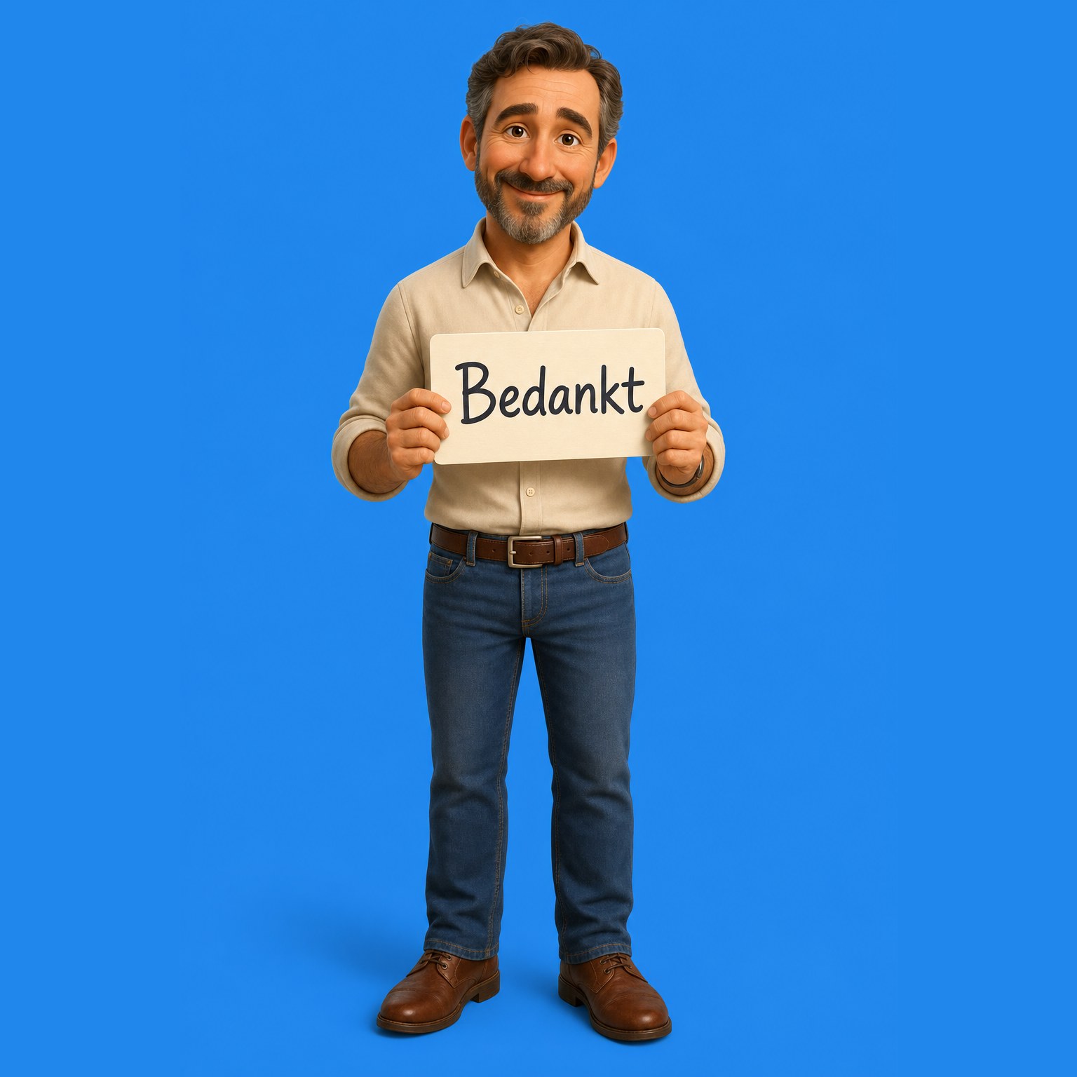 3D Minu poppetje - Bedankt Minu